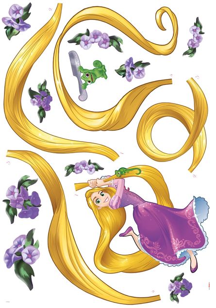 Wandsticker Prinzessin Disney - Rapunzel