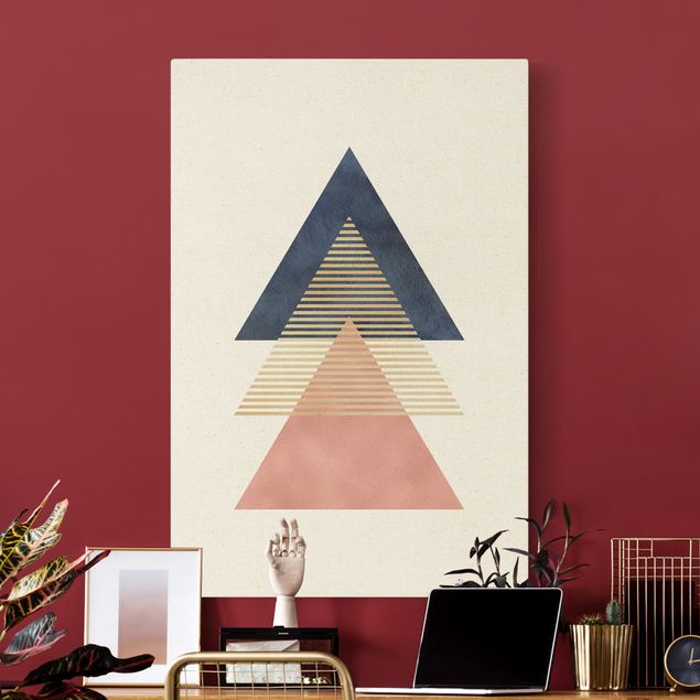 Wandbilder abstrakt Drei Dreiecke