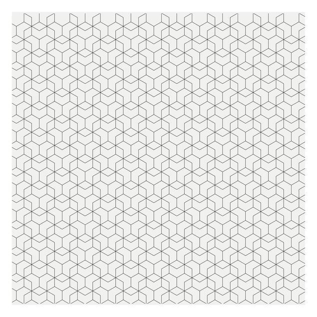Wandtapete Design Dreidimensionale Würfel Linienmuster