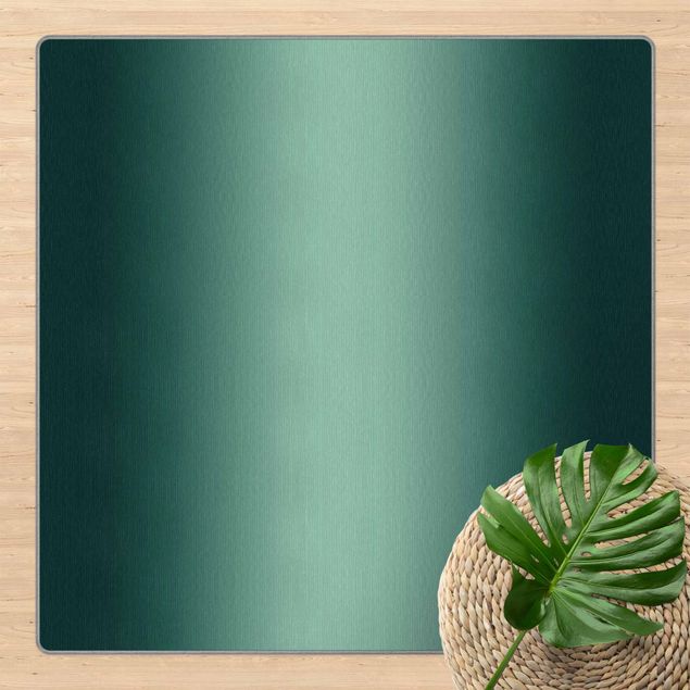 Teppich abstrakt Dunkel Grüner Farbverlauf