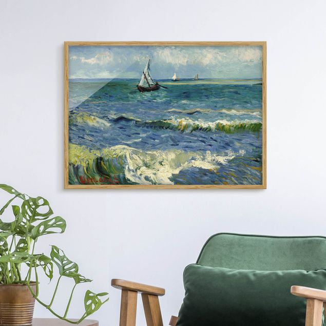 Bild mit Rahmen Vincent van Gogh Vincent van Gogh - Seelandschaft