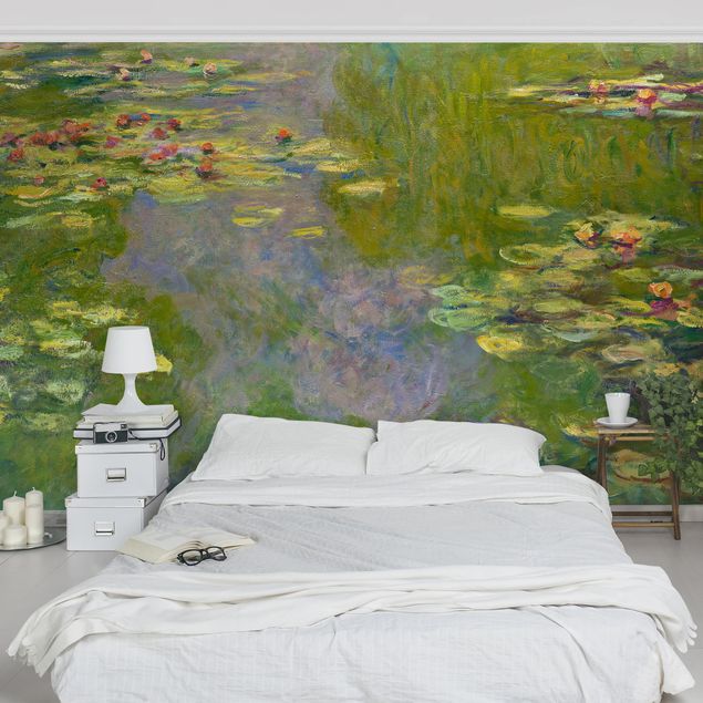 Tapete Wellness Claude Monet - Grüne Seerosen