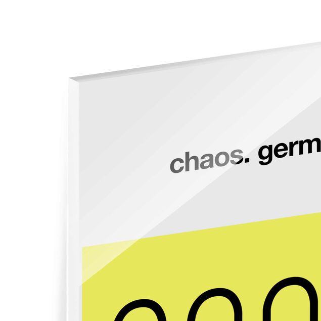 Glasbild - German Chaos - Hochformat 3:2