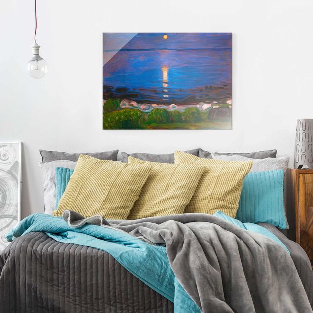 Post Impressionismus Bilder Edvard Munch - Sommernacht am Meeresstrand
