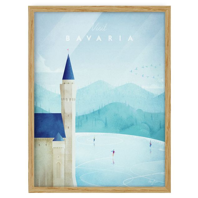 Schöne Wandbilder Reiseposter - Bavaria