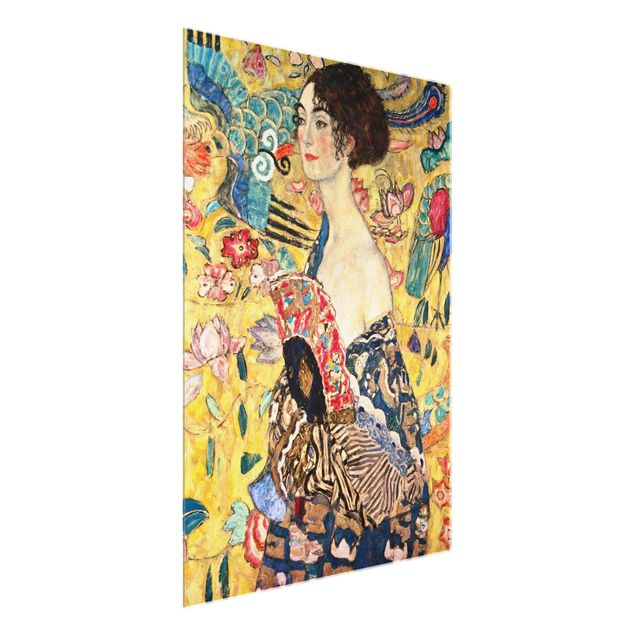 Klimt Bilder Gustav Klimt - Dame mit Fächer