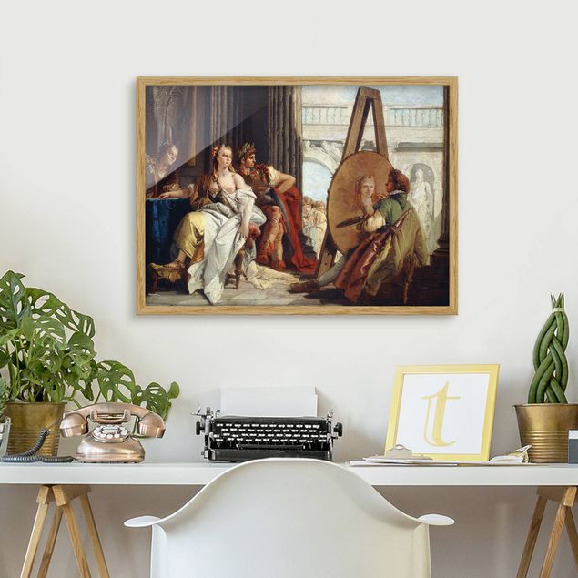 Kunstdruck Bilder mit Rahmen Giovanni Battista Tiepolo - Alexander der Große