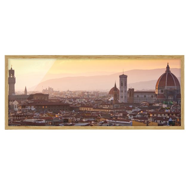 Bild mit Rahmen - Florenz - Panorama Querformat