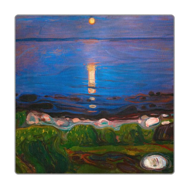 Teppich Natur Edvard Munch - Sommernacht am Meeresstrand