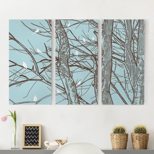 Wandbilder XXL Winterbäume