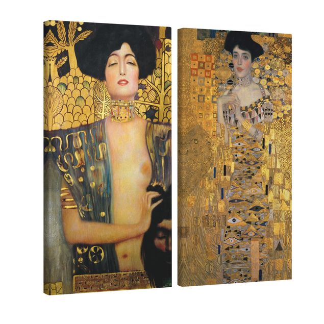 Wandbilder Vintage Gustav Klimt - Judith und Adele