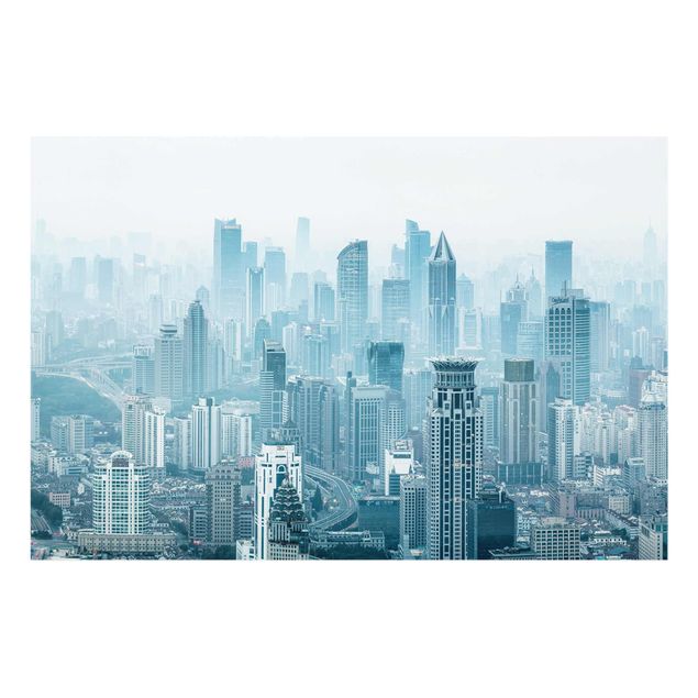 Glasbild - Kühles Shanghai - Querformat 3:2