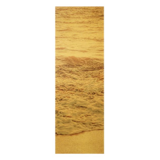 Leinwandbild Kunstdruck Goldener Strand