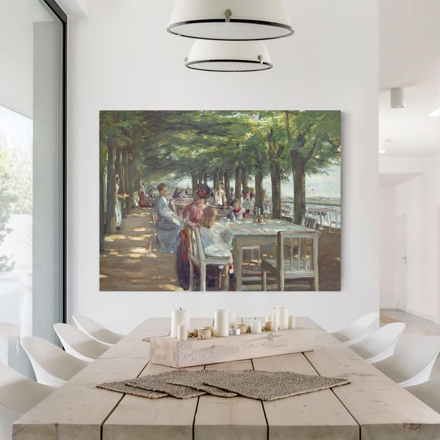 Leinwandbild Max Liebermann Max Liebermann - Terrasse des Restaurants Jacob