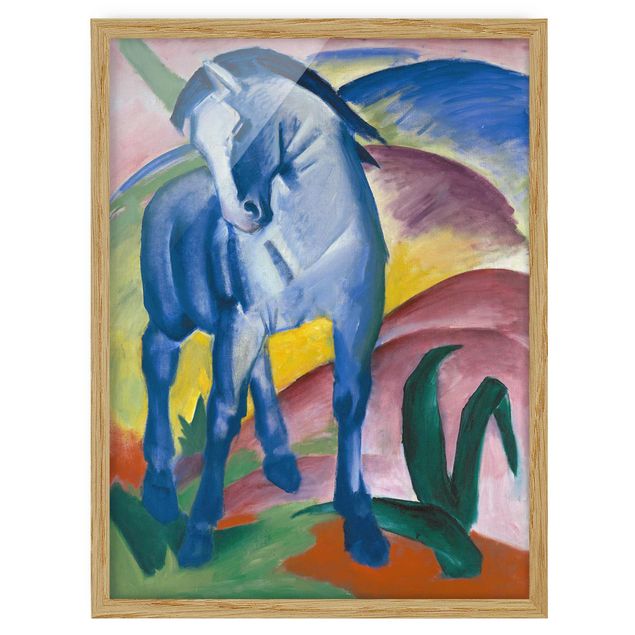 Wandbilder Tiere Franz Marc - Blaues Pferd