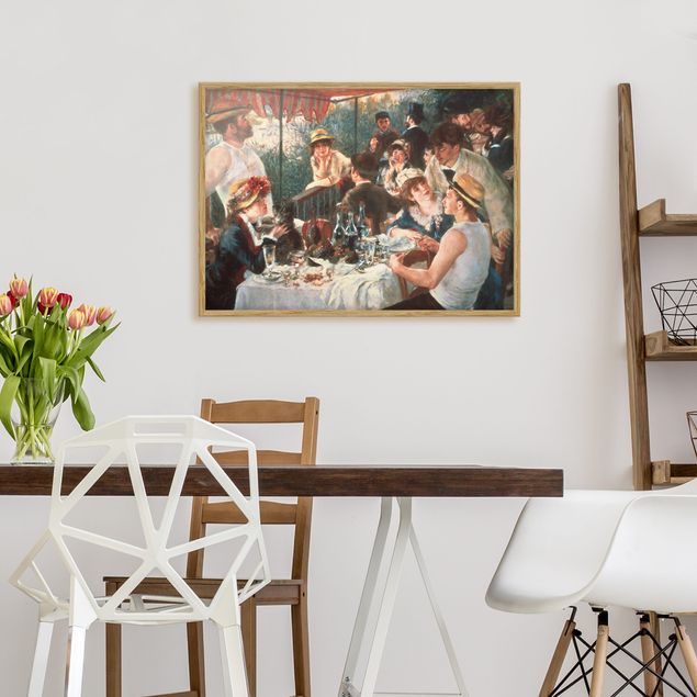 Vintage Bilder mit Rahmen Auguste Renoir - Das Frühstück der Ruderer