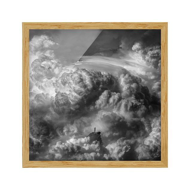 Bild mit Rahmen - Ein Sturm zieht auf - Quadrat 1:1