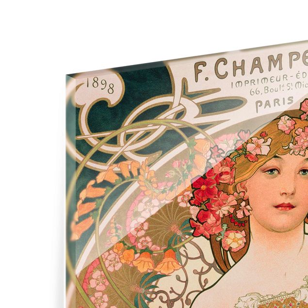 Wandbilder Alfons Mucha - Plakat für F. Champenois