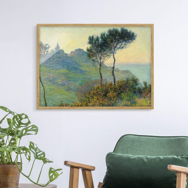 Natur Bilder mit Rahmen Claude Monet - Varengeville Abendsonne