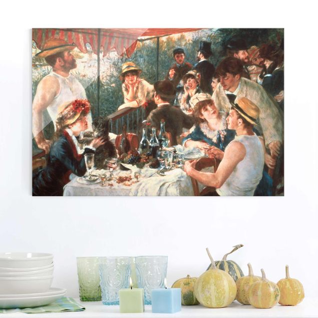 Glasbild - Auguste Renoir - Das Frühstück der Ruderer - Querformat 2:3