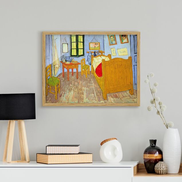 Pointillismus Bilder Vincent van Gogh - Schlafzimmer in Arles