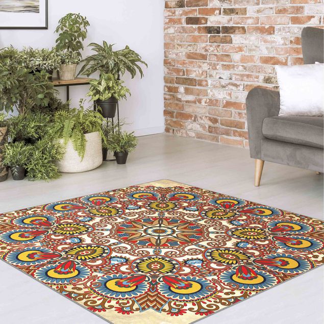Teppiche Farbiges Mandala