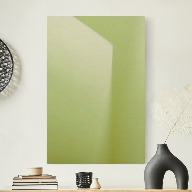 Wandbilder abstrakt Farbiges Schattenspiel Grün