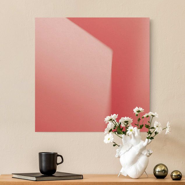 Wandbilder abstrakt Farbiges Schattenspiel Pink