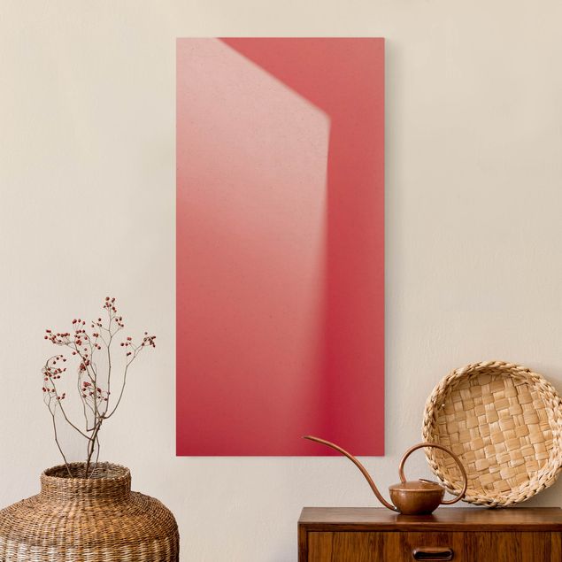 Wandbilder abstrakt Farbiges Schattenspiel Pink