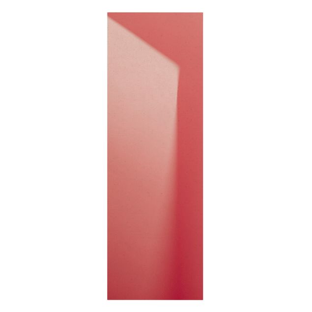 Moderne Leinwandbilder Wohnzimmer Farbiges Schattenspiel Pink