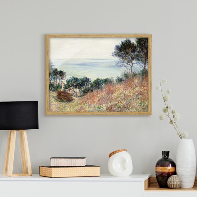 Gerahmte Bilder Natur Claude Monet - Küste Varengeville