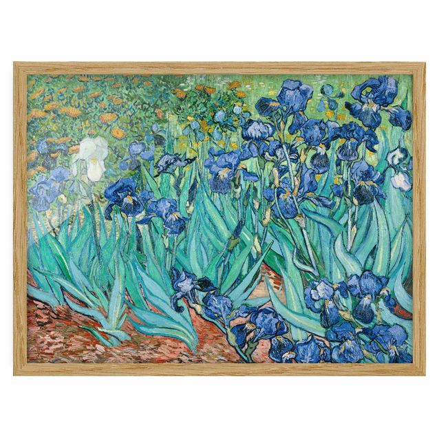 Gerahmte Bilder Blumen Vincent van Gogh - Iris