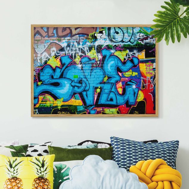 Bilder mit Rahmen Colours of Graffiti