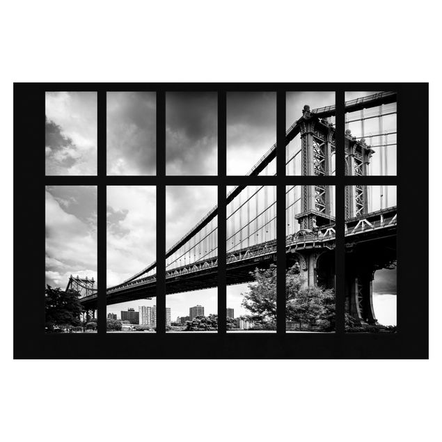 Philippe Hugonnard Fenster Manhattan Brücke NY