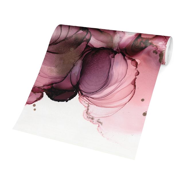 Fototapeten Fließende Reinheit in Violett