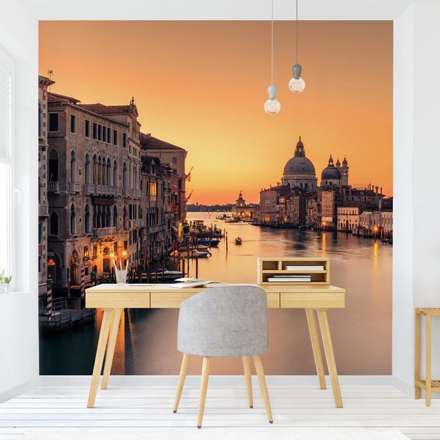 Fototapete modern Goldenes Venedig