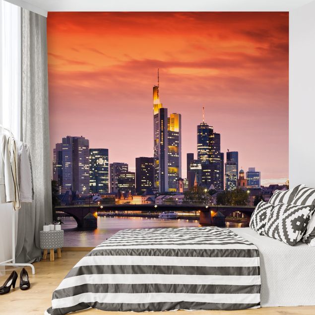 Schöne Fototapete Frankfurt Skyline