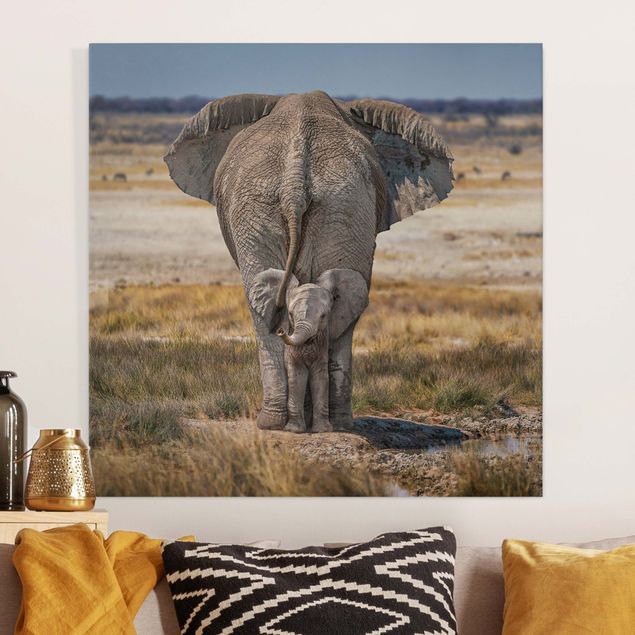 Wandbilder XXL Frecher Elefant
