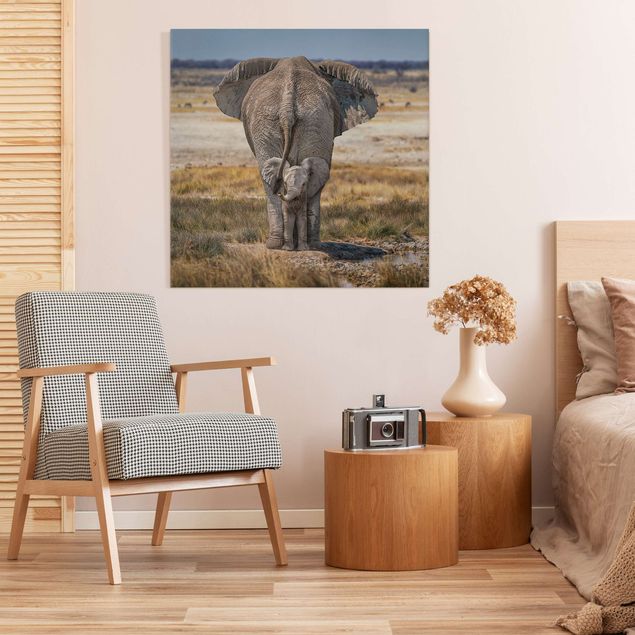 Wandbilder Afrika Frecher Elefant