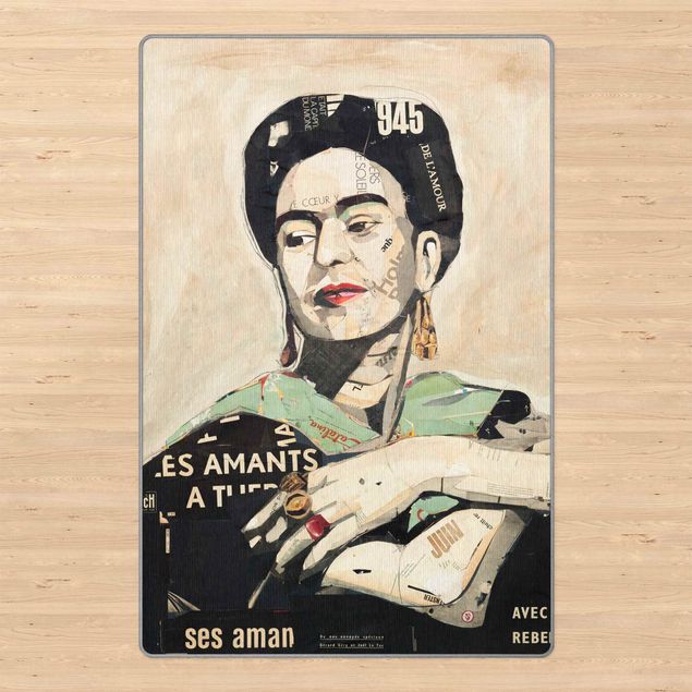 Teppich modern Frida Kahlo - Collage No.4