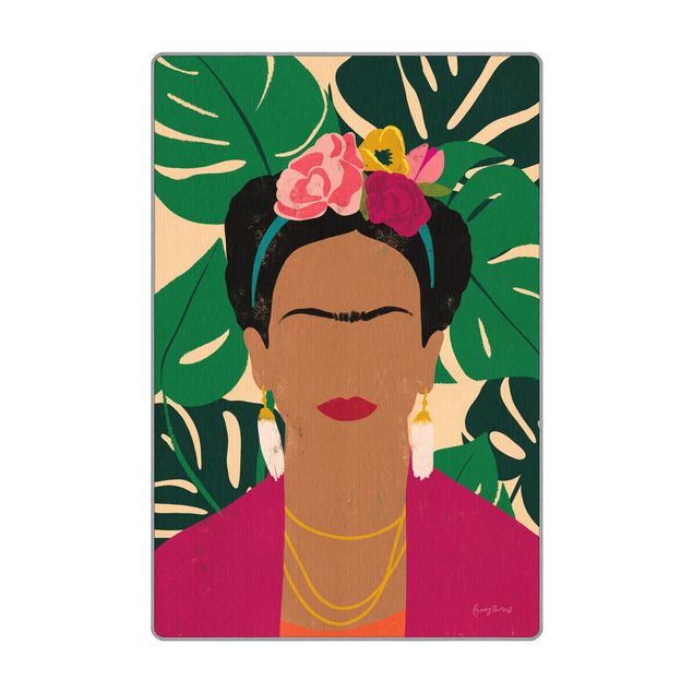 Große Teppiche Frida tropische Collage