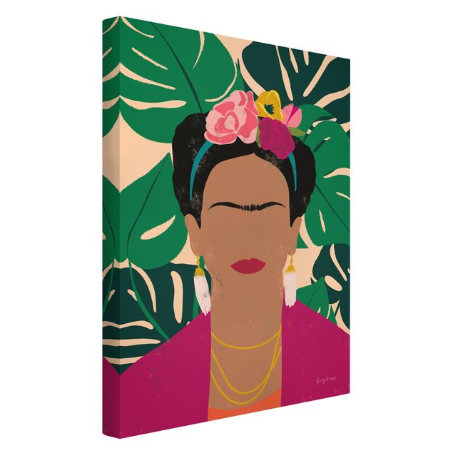 Bilder für die Wand Frida tropische Collage