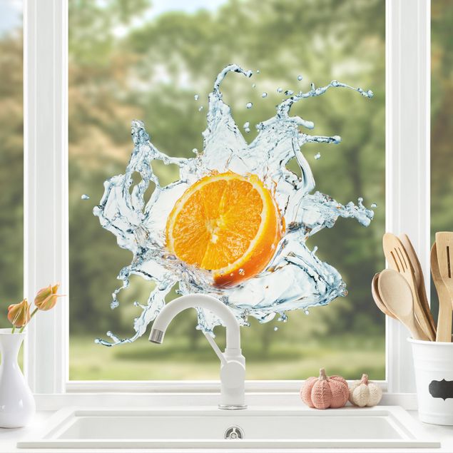 Fensterbilder XXL Frische Orange