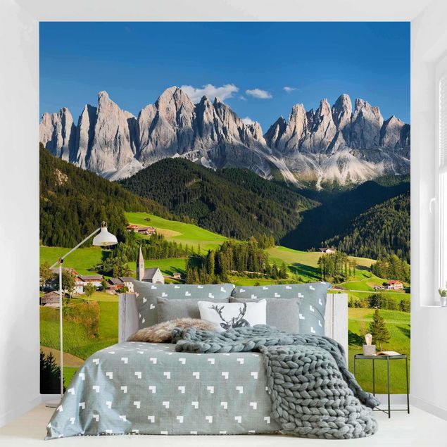 Berg Tapete Geislerspitzen in Südtirol