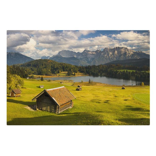 Bilder auf Leinwand Geroldsee Oberbayern