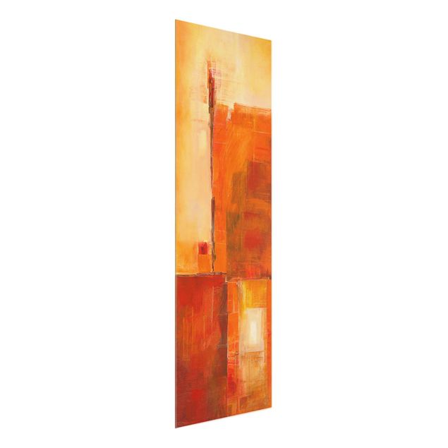 Glasbilder Abstrakt Petra Schüßler - Abstrakt Orange Braun
