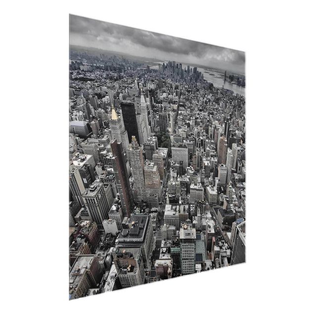 Glasbilder Skyline Blick über Manhattan