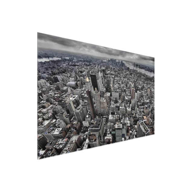 Glasbilder Skyline Blick über Manhattan