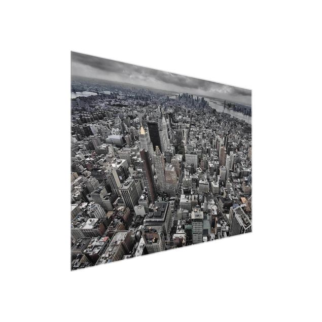 Skyline Glasbilder Blick über Manhattan