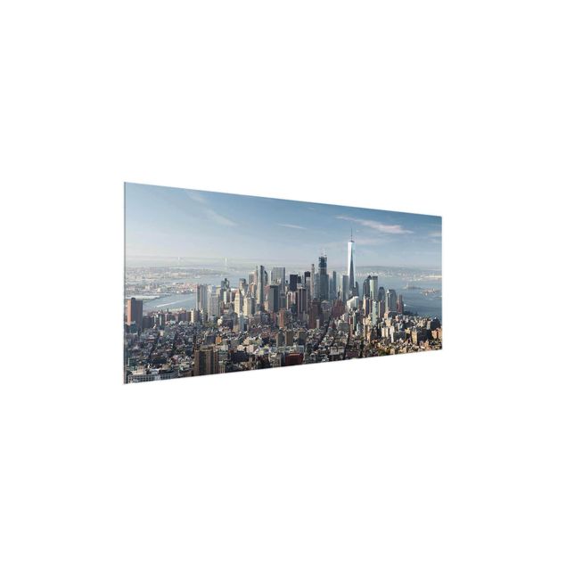 Glas Wandbilder Blick vom Empire State Building